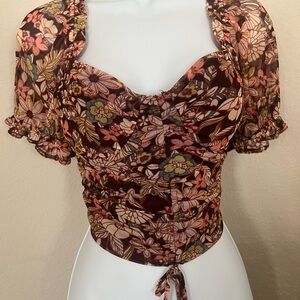 Floral Print Women's Top